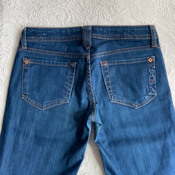 Genetic wide leg Denim Blue Wash 26 mid rise 90’s style flare leg bell bottom - Picture 2 of 8